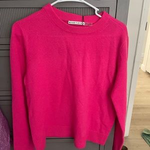alice + olivia hot pink sweater